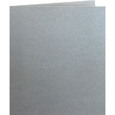 CARDS FOLDED SQUARE 152x152mm 250gsm METALLIC SILVER PAPICOLOR
