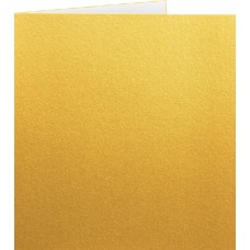 CARDS FOLDED SQUARE 152x152mm 250gsm METALLIC GOLD PAPICOLOR