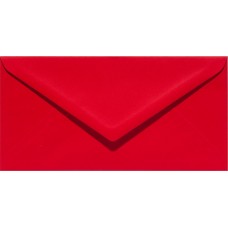 ENVELOPES 110x220mm DL 105gsm MATT RED PAPICOLOR