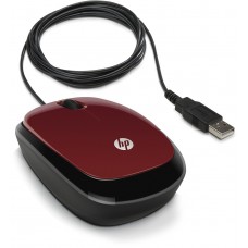 HP X1200 Red 3-Button Optical Mouse (H6F01AA)