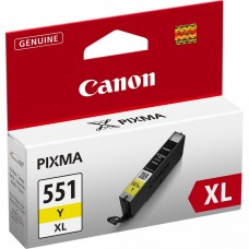 Canon Original High Capacity Yellow CLI-551YXL Ink Cartridge (6446B001)