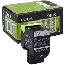 Lexmark Original High Capacity Black 702HK Laser Toner Cartridge (70C2HK0)