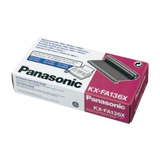 Panasonic Original 2 Pack of Black KXFA136X Ribbon Cartridges (KX-FA136X)