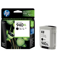 HP 940XL High Yield Black Original Ink Cartridge (C4906AE) 