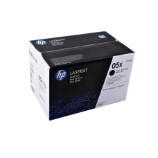 HP Original 2 Pack of High Yield Black 05X LaserJet Toner Cartridges (CE505XD)